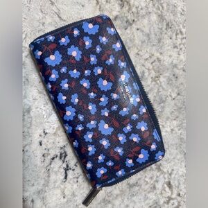 Kate Spade Blue and Red Floral Wallet